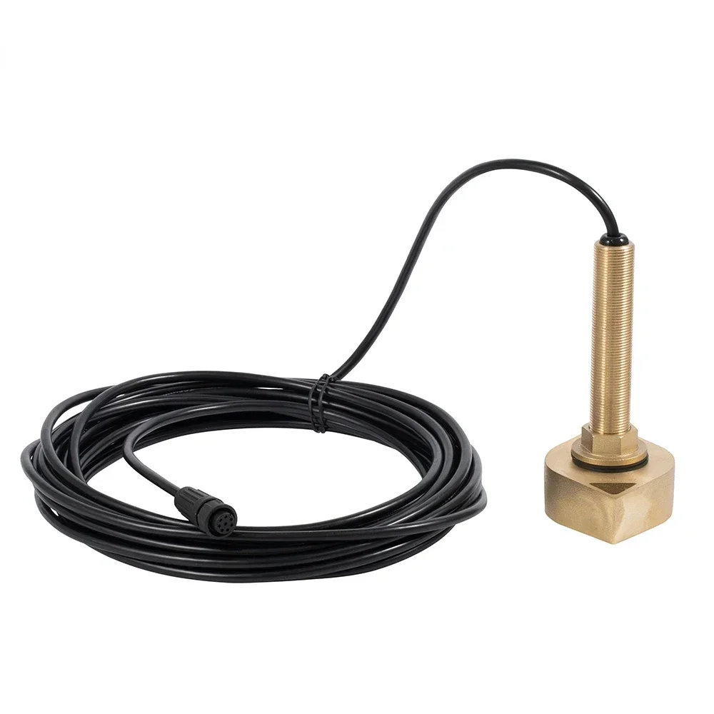 Fish Finder Transducer 200Khz - เซ็นเซอร์โซนาร์ 600W 50&200KHz สำหรับเรือเดินทะเล ตัวแปลงสัญญาณอัลตราโซนิกสำหรับค้นหาปลา