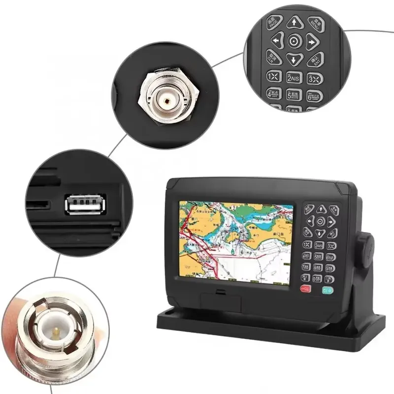 Fish Finder Gps Chartplotter Combo - เครื่องนำทาง GPS สำหรับเรือเดินทะเล พร้อมฟังก์ชั่นค้นหาปลาด้วยโซนาร์ กันน้ำ รองรับ
