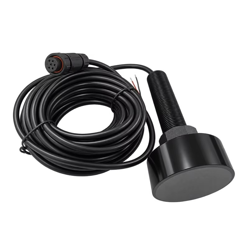 Fish Finder Transducer 200Khz - ทรานสดิวเซอร์อัลตราโซนิกความถี่คู่ 50KHz/200kHz, เซ็นเซอร์อัลตราโซนิกสำหรับการตรวจวัดความลึกในทะเลและค้นหาปลาในระยะไกล
