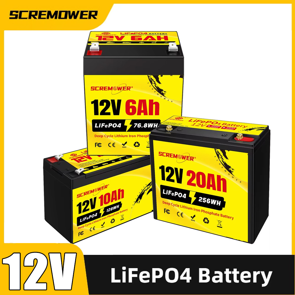 Fish Finder Battery 12V - 12V LiFePO4 แบตเตอรี่ 6Ah 10Ah 12Ah
