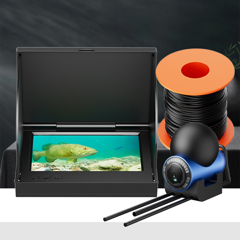Fish Finder Ice Fishing - เครื่องหาปลาหน้าจอ HD ขนาด 4.3 นิ้ว พร้อมกล้องใต้น้ำมุมกว้าง