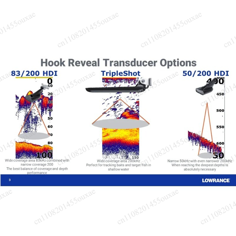 Fish Finder Lowrance Hook - เครื่องหาปลา LOWRANCE HOOK REVEAL 7X TRIPLESHOT