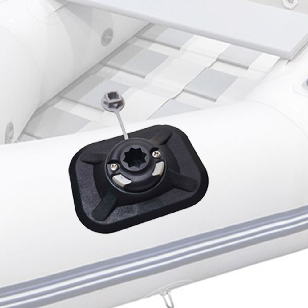 Fish Finder Transducer Mount - ที่ยึดคันเบ็ดตกปลาสำหรับเรือยาง PVC ที่ยึดอุปกรณ์อิเล็กทรอนิกส์สำหรับเรือคายัค กระดานโต้คลื่น ที่ยึดเครื่องหาปลา GPS