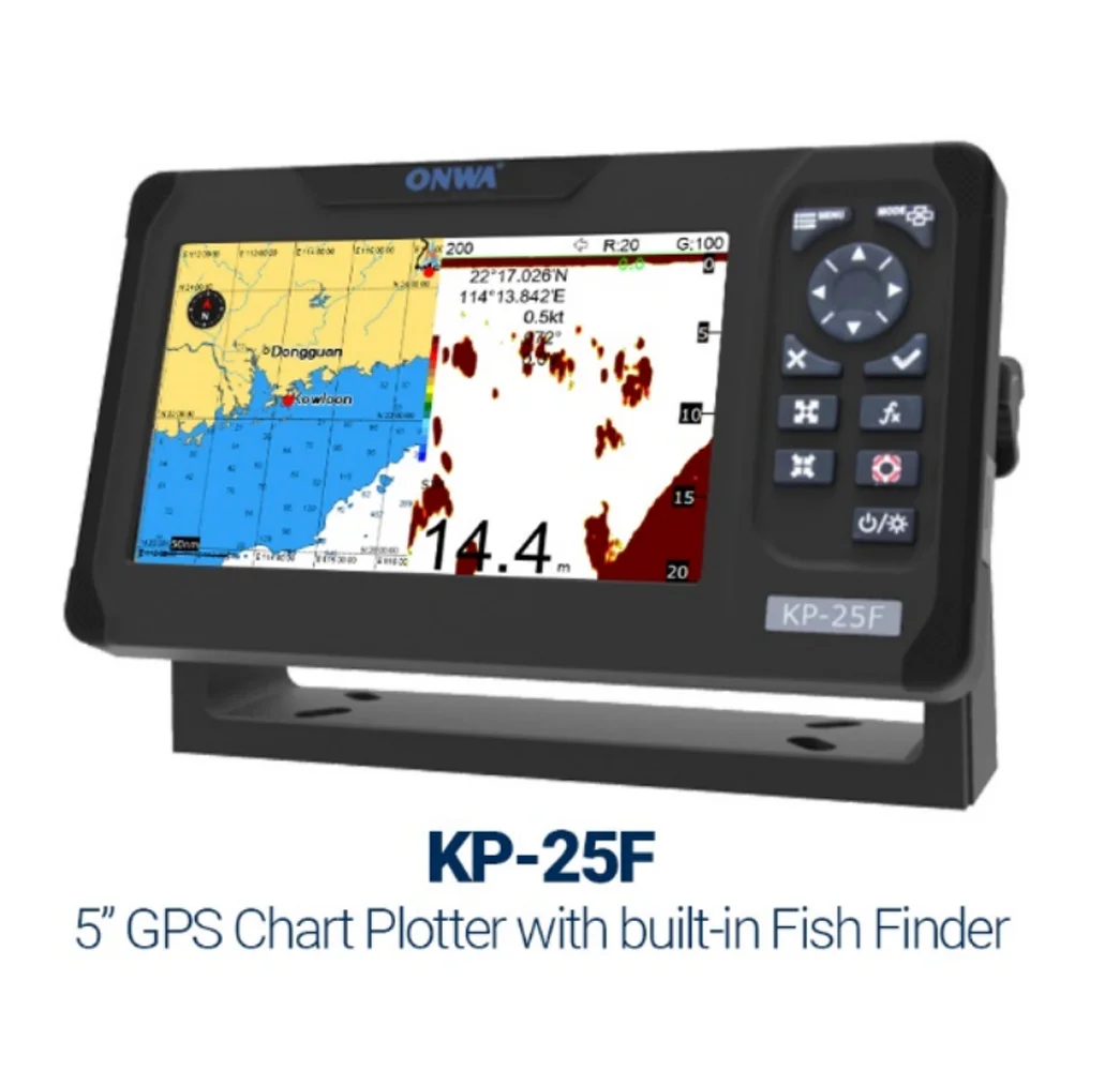 Fish Finder Transducer 200Khz - ONWA KP-25F มัลติฟังก์ชั่น Marine Chartplotter พร้อม