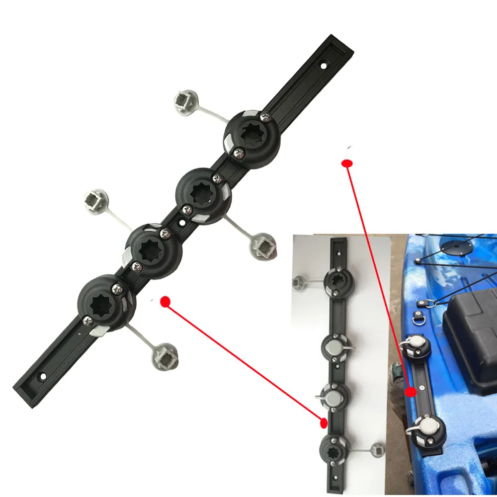 Kayak อลูมิเนียมสไลด์รางยึดสี่ - Fish Finder Transducer Mount บทวิจารณ์และราคา