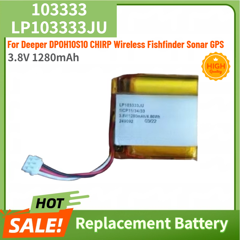แบตเตอรี่ลิเธียมโพลิเมอร์ 3.8V - Chirp Sonar Fish Finder บทวิจารณ์และราคา
