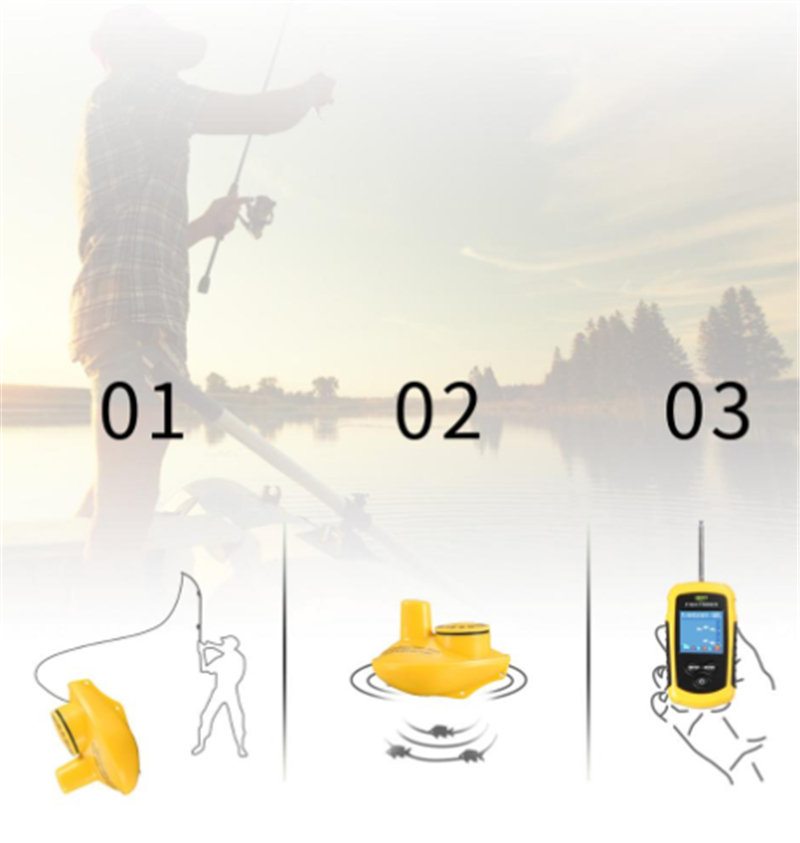 เครื่องหาปลาโซนาร์พร้อมสัญญาณเ - Fish Finder Transducer 200Khz บทวิจารณ์และราคา