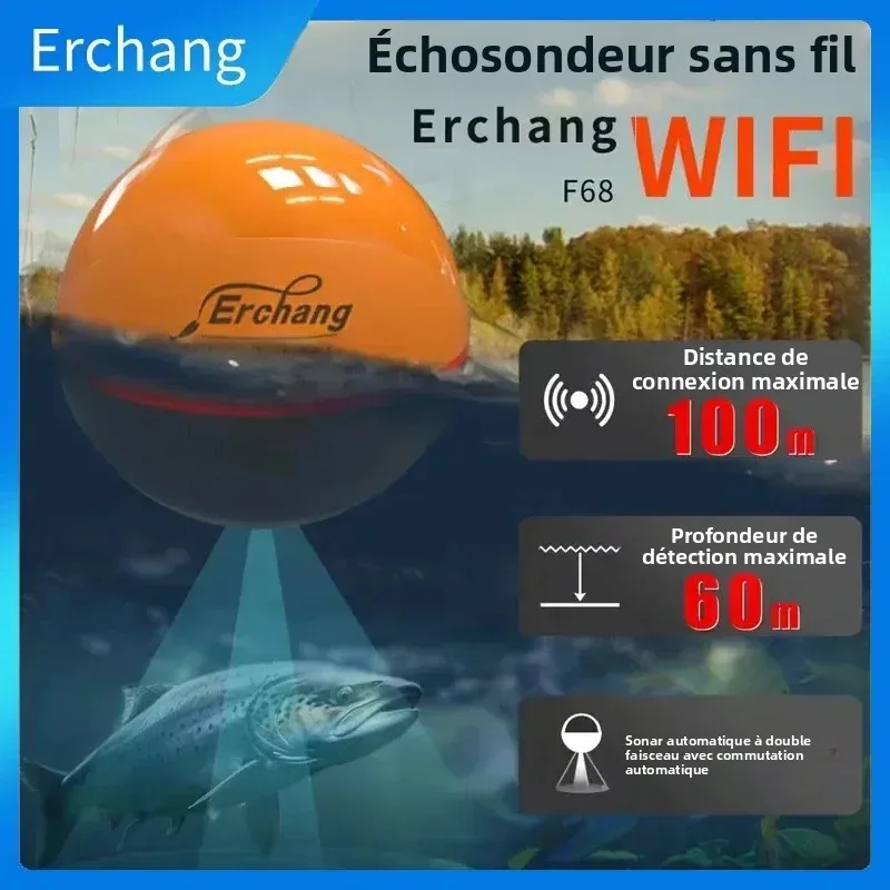 เครื่องหาปลา Erchang F68 WiFi  - Fish Finder Kayak Portable บทวิจารณ์และราคา