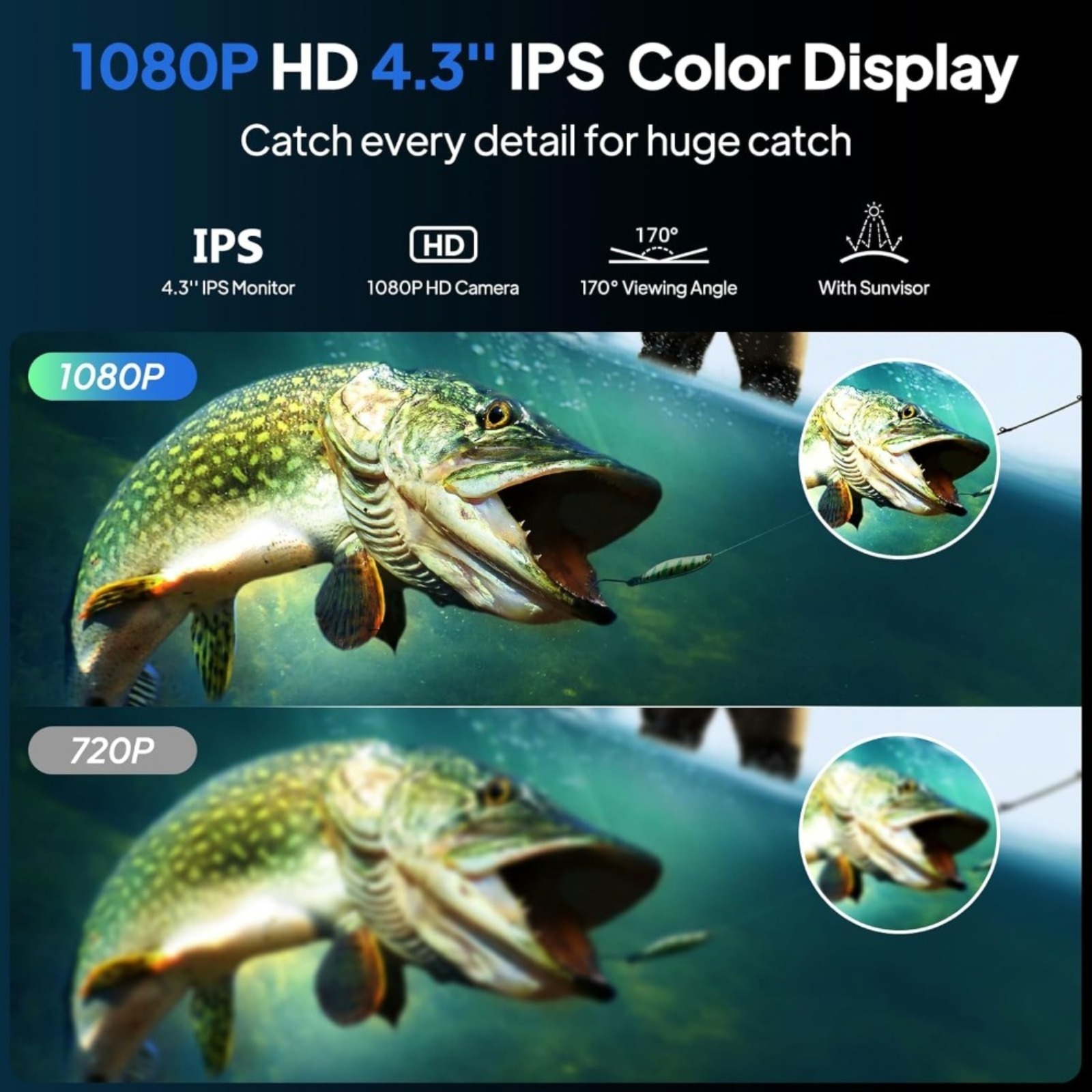 [กล้องถ่ายภาพใต้น้ำสำหรับปลา 1 - Fish Finder Kayak Portable บทวิจารณ์และราคา