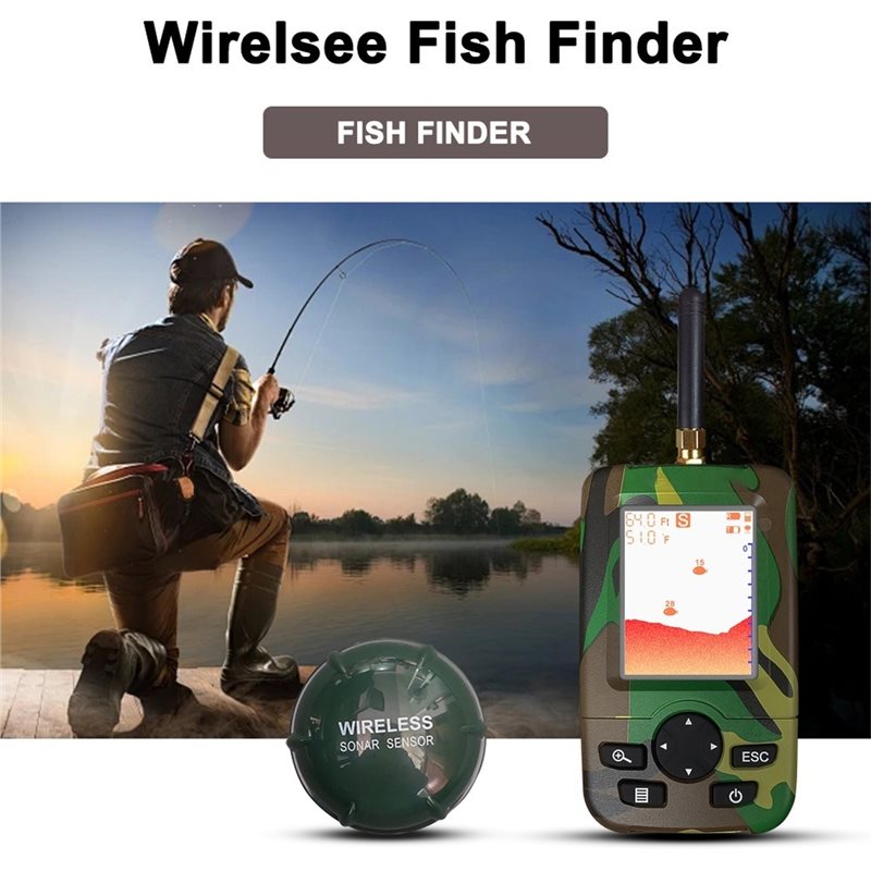 A07T-A เครื่องตรวจจับปลาแบบพกพ - Fish Finder Kayak Portable บทวิจารณ์และราคา