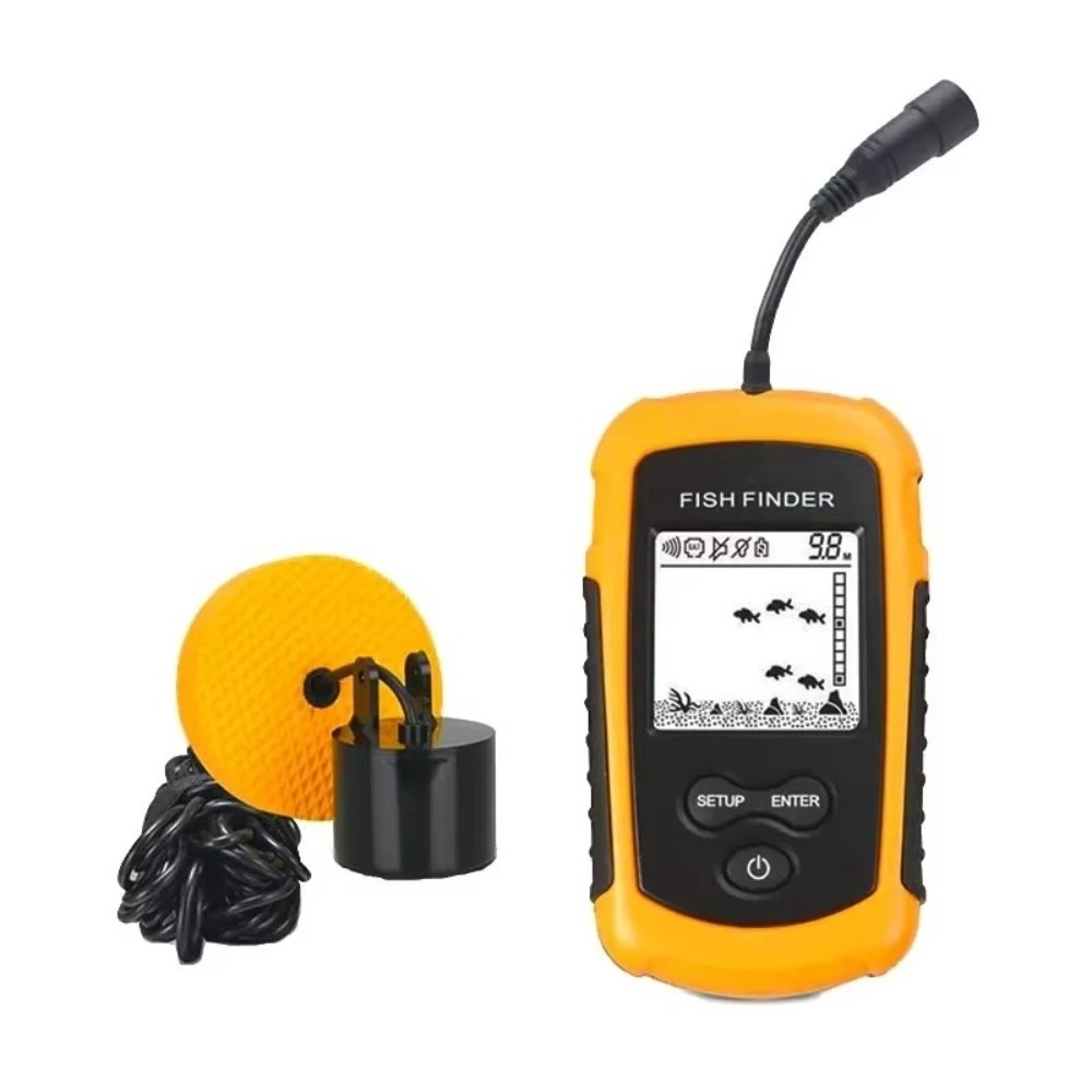 เครื่องหาปลาแบบพกพา หน้าจอ LCD - Fish Finder Castable Wireless บทวิจารณ์และราคา