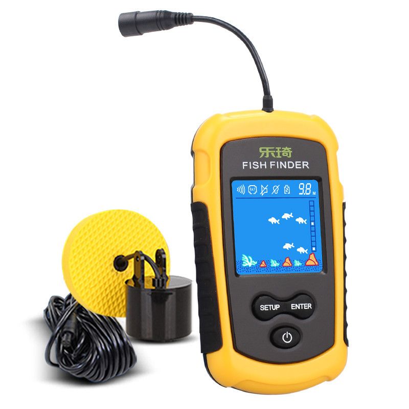 เครื่องหาปลาแบบพกพาพร้อมหน้าจอ - Fish Finder Kayak Portable บทวิจารณ์และราคา