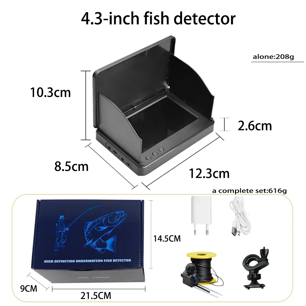 YS43A 4.3 นิ้วเครื่องตรวจจับปล - Fish Finder Ice Fishing บทวิจารณ์และราคา