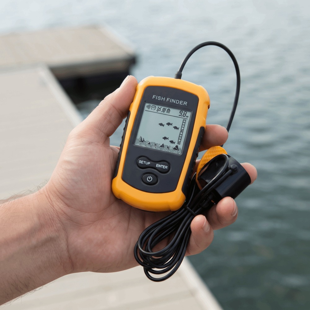 เครื่องหาปลาแบบพกพาพร้อมหน้าจอ - Fish Finder Castable Wireless บทวิจารณ์และราคา