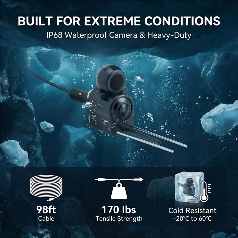 A07T-กล้องค้นหาปลาใต้น้ำ:220 ° - Fish Finder Kayak Portable บทวิจารณ์และราคา