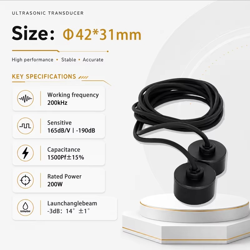 ทรานสดิวเซอร์อัลตราโซนิก 200kH - Fish Finder Transducer 200Khz บทวิจารณ์และราคา