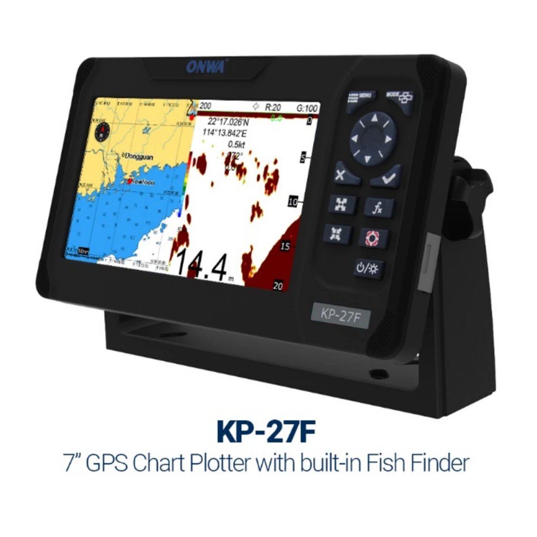 เครื่องหาปลาแบบโซนาร์ในตัวพร้อ - Fish Finder Sonar Gps 7 Inch บทวิจารณ์และราคา