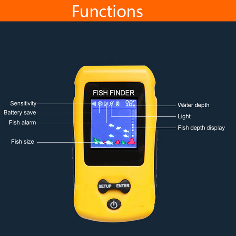 ใหม่เอี่ยม KDR ไร้สายที่มีสีสั - Fish Finder Ice Fishing บทวิจารณ์และราคา