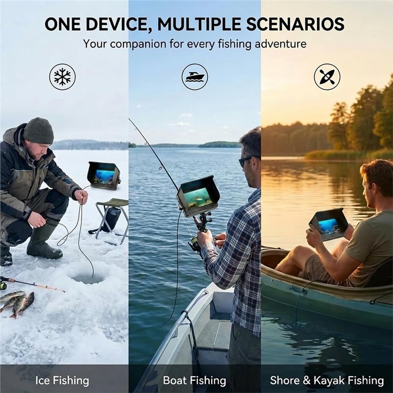 A64T-กล้องค้นหาปลาใต้น้ำ: 220  - Fish Finder Kayak Portable บทวิจารณ์และราคา