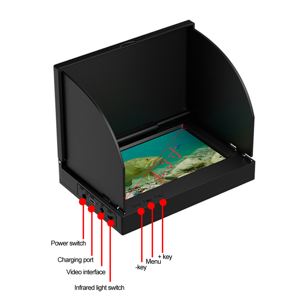 เครื่องหาปลาหน้าจอ HD ขนาด 4.3 - Fish Finder Ice Fishing บทวิจารณ์และราคา
