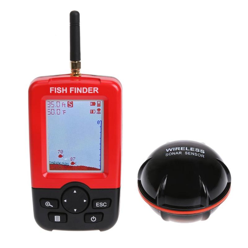 100M ไร้สายเซ็นเซอร์โซนาร์ความ - Chirp Sonar Fish Finder บทวิจารณ์และราคา