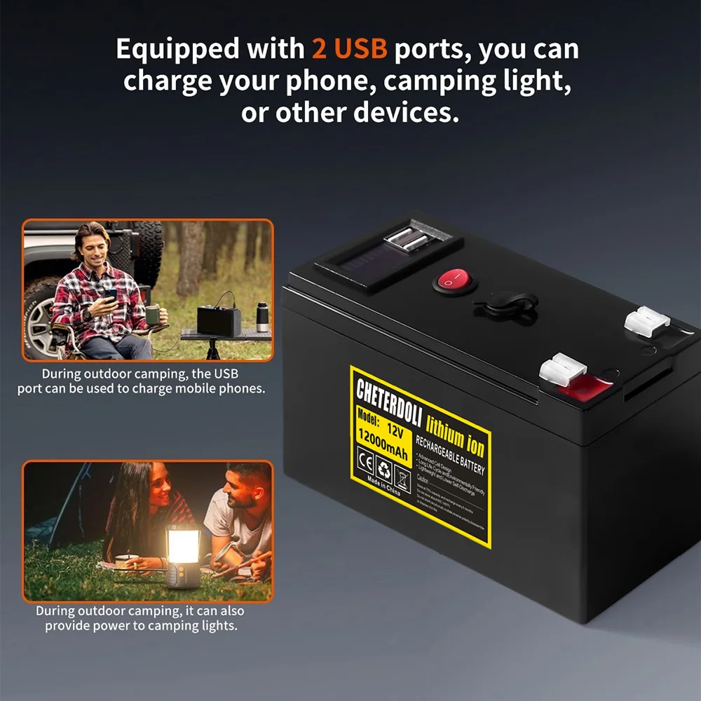 แบตเตอรี่ลิเธียมไอออนแบบพกพา 1 - Fish Finder Kayak Portable บทวิจารณ์และราคา